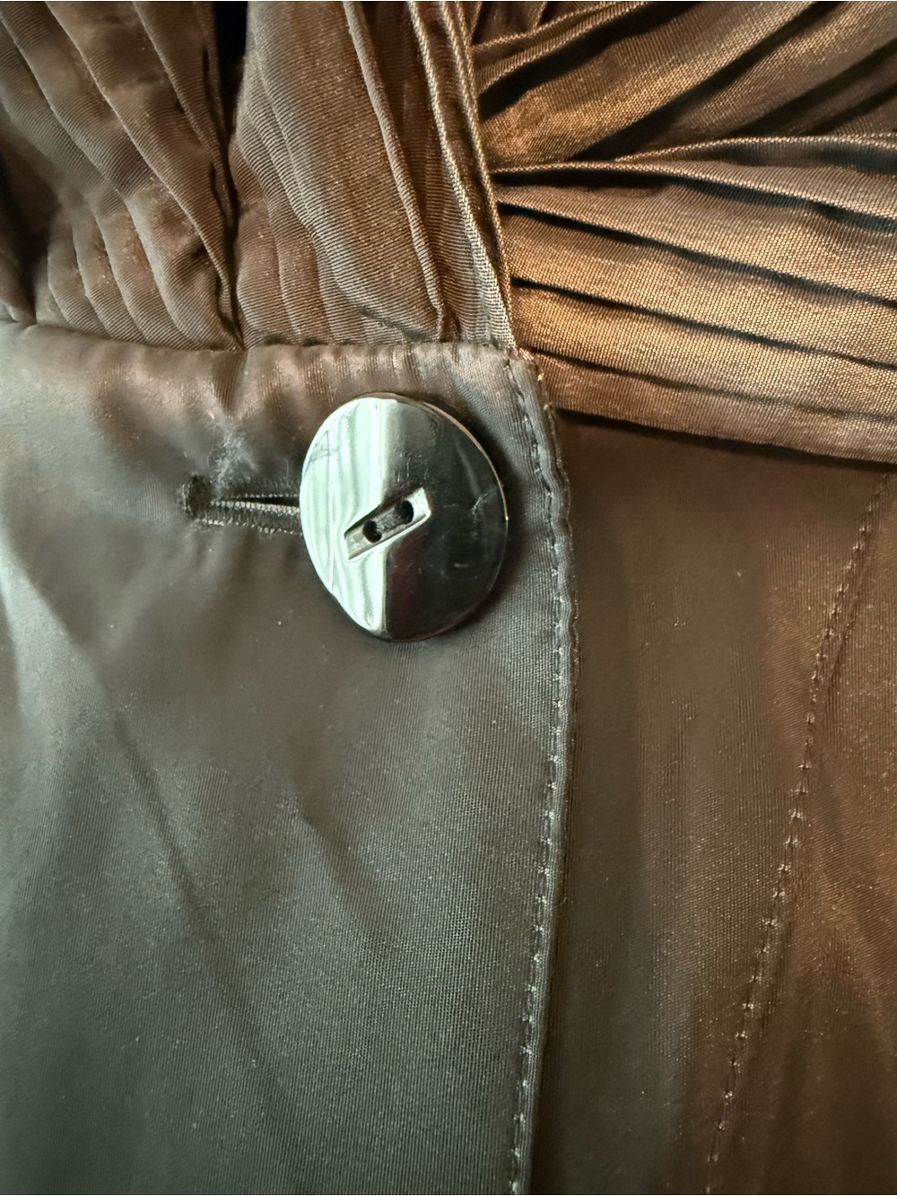 Vintage Mycra Pac Now Reversible Metallic Charcoal & Black Hooded Raincoat S/M - Picture 3 of 16